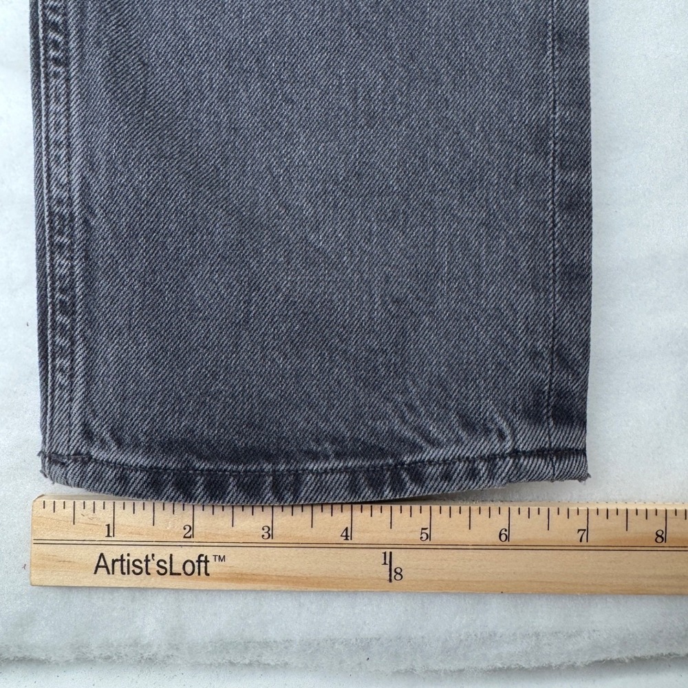 Agolde Jeans Womens 25 Blue 90s Pinch Waist High Rise Straight Button Fly Black - Picture 9 of 14